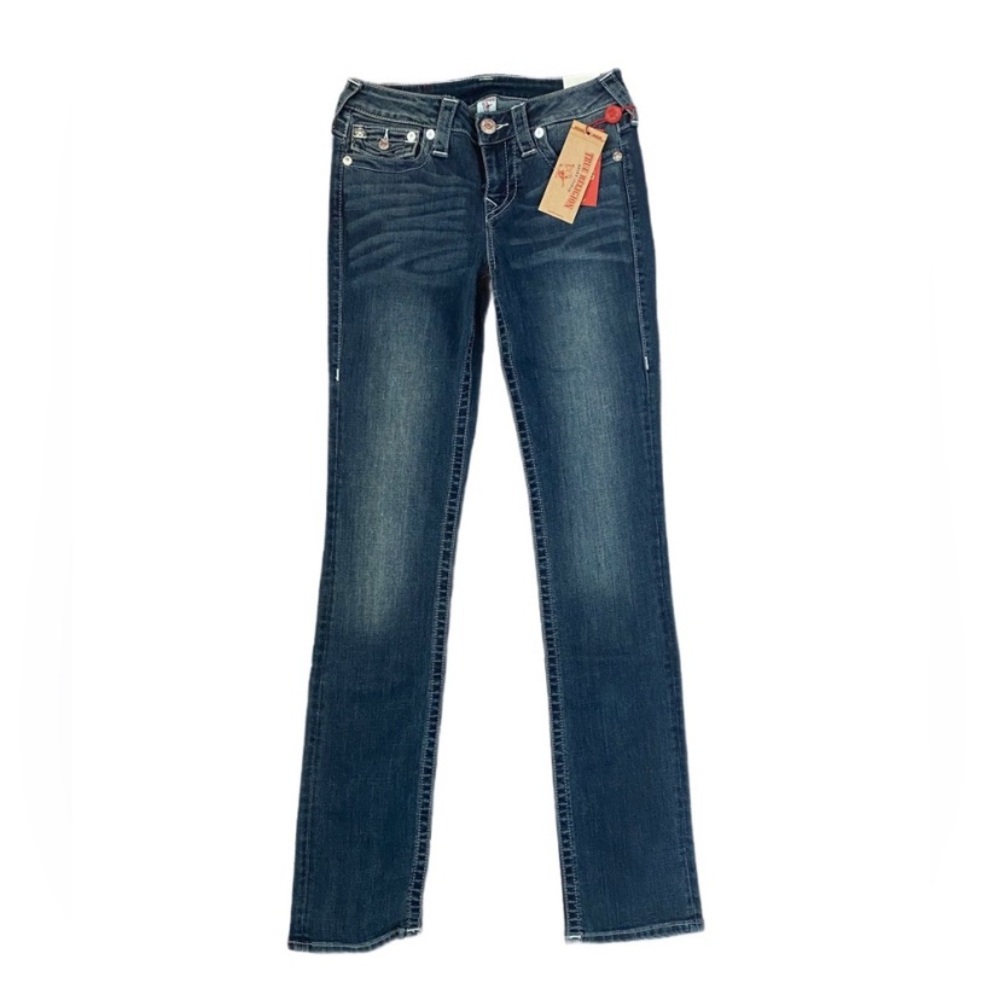 True Religion Dark Blue Denim Straight Leg 
Jeans W27 - Picture 3 of 8